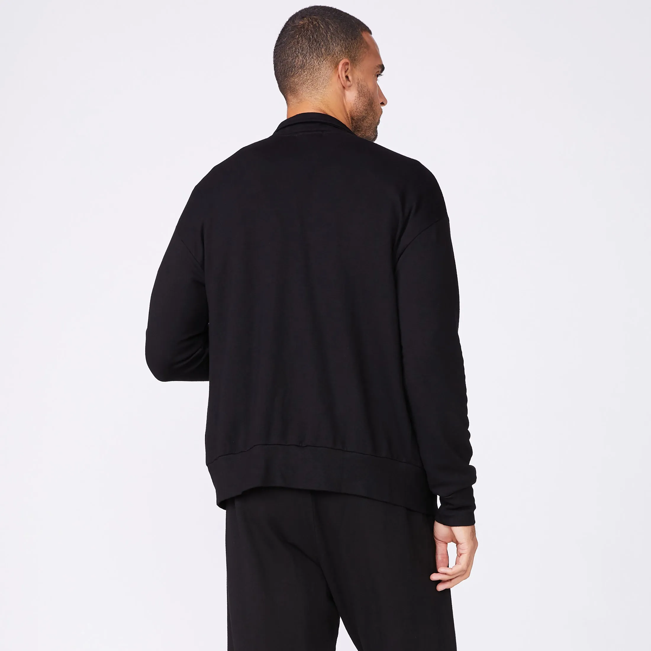 Mock Neck Zip Up Tagless Neckline Design