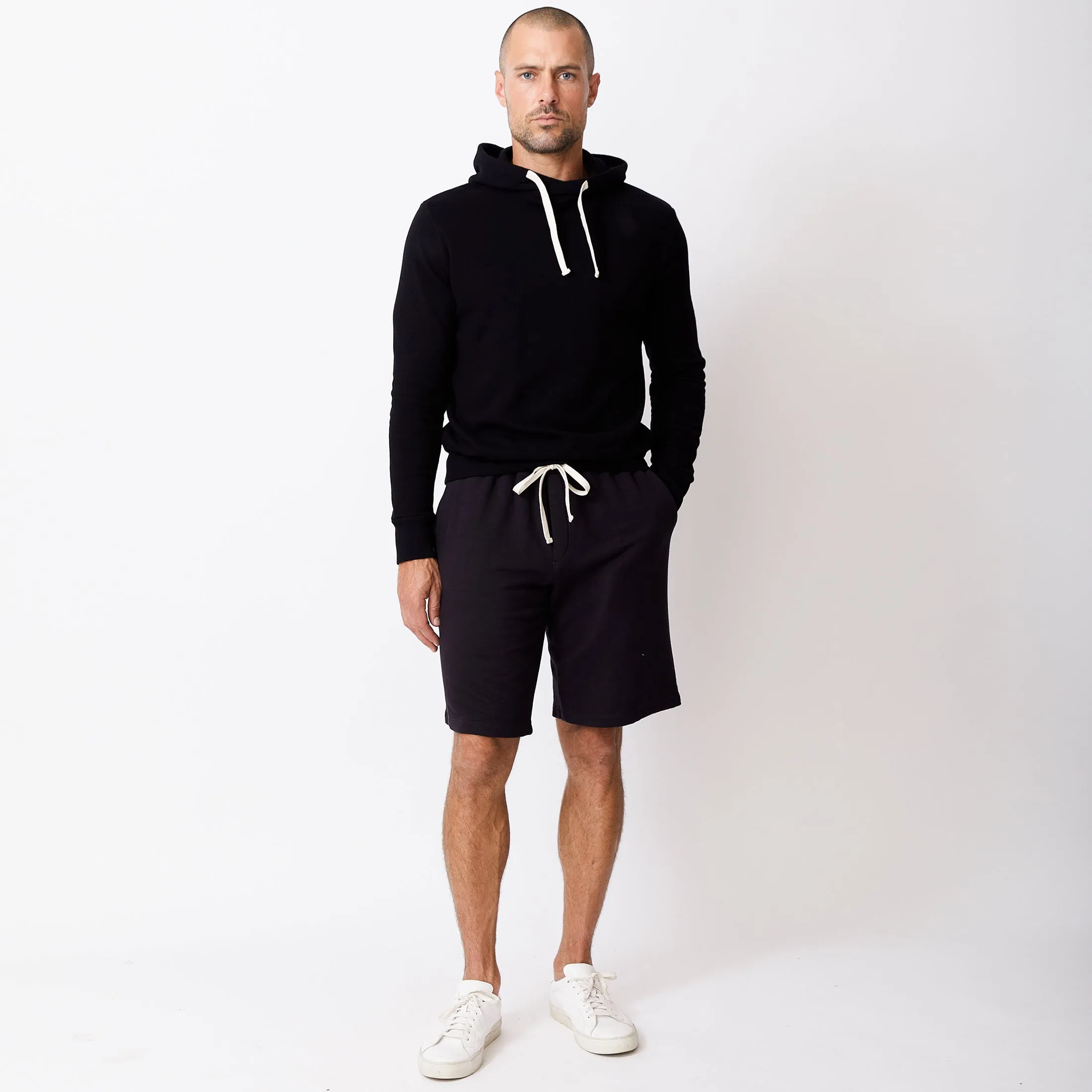 Pullover Hoody Contrast Stitch Accent