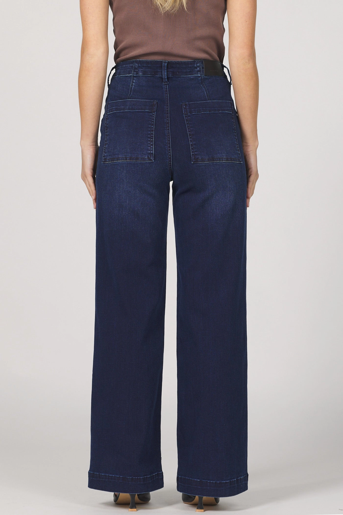 Dear John Audrey High Rise Denim Jean in Moon Shade Hypoallergenic Lining