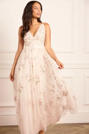 Posy Cami Gown Side-Pocket Sleek Feel