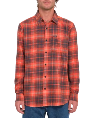 Caden Plaid Shirt in Bright Red