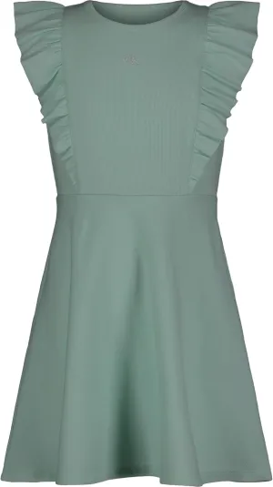 Calvin Klein Girls' Ribbed Flutter Trim Dress