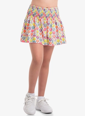 Candy Crush Smocked Skirt - Girls Flexible Motion