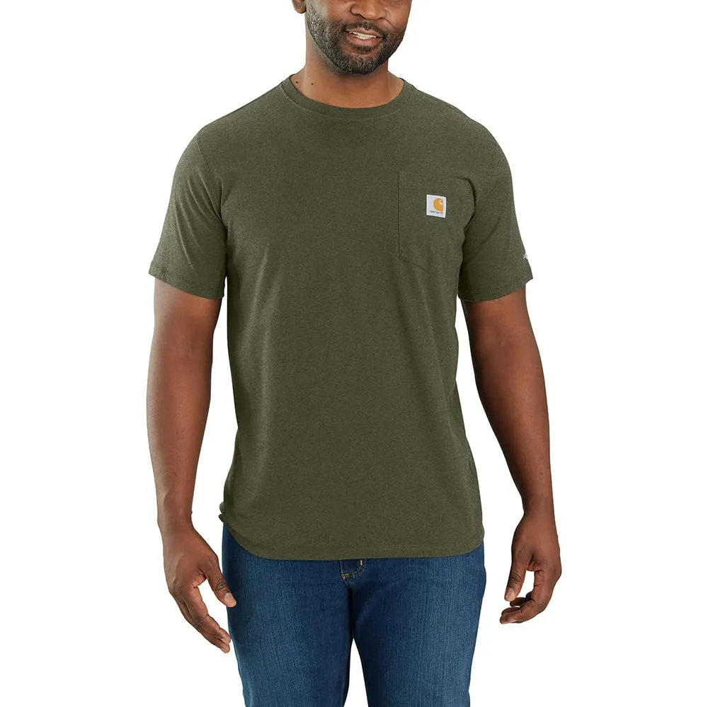 Carhartt 106652 Men's Force Relaxed Fit Midweight Short-Sleeve Pocket T-Shirt