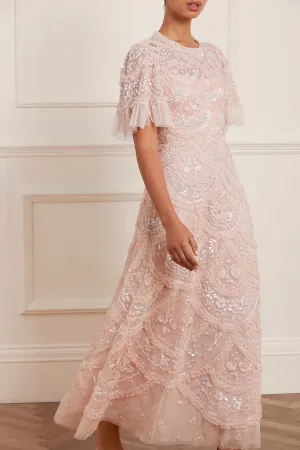 Comfy Shape Trend Movement Carmen Ruffle Ankle Gown