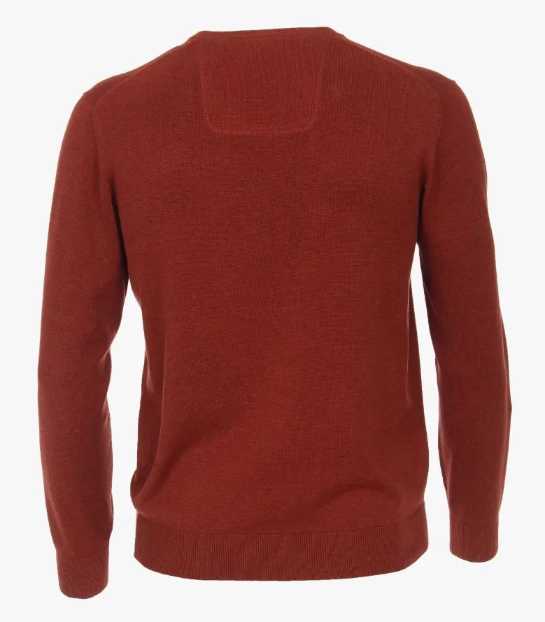 Casa Moda V-Neck Sweater 490 - Rust
