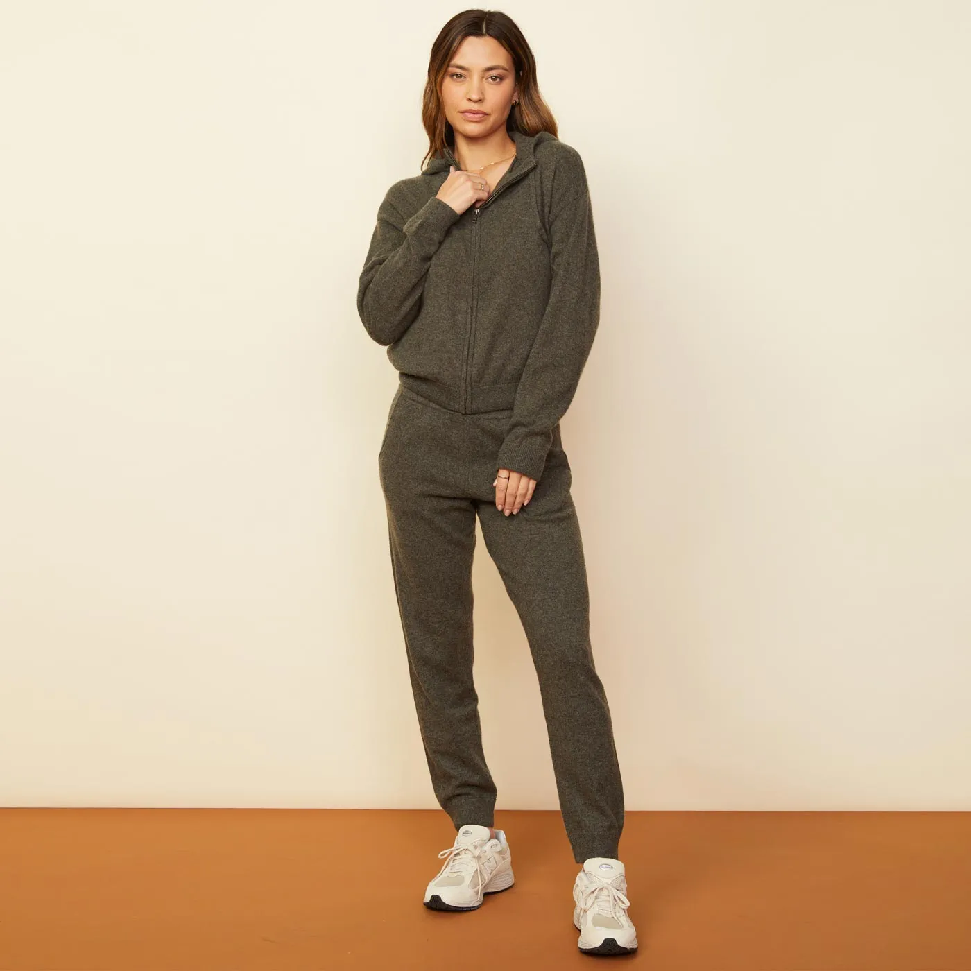 Cashmere Zip Up Hoody spring outfit Minimalist Fit