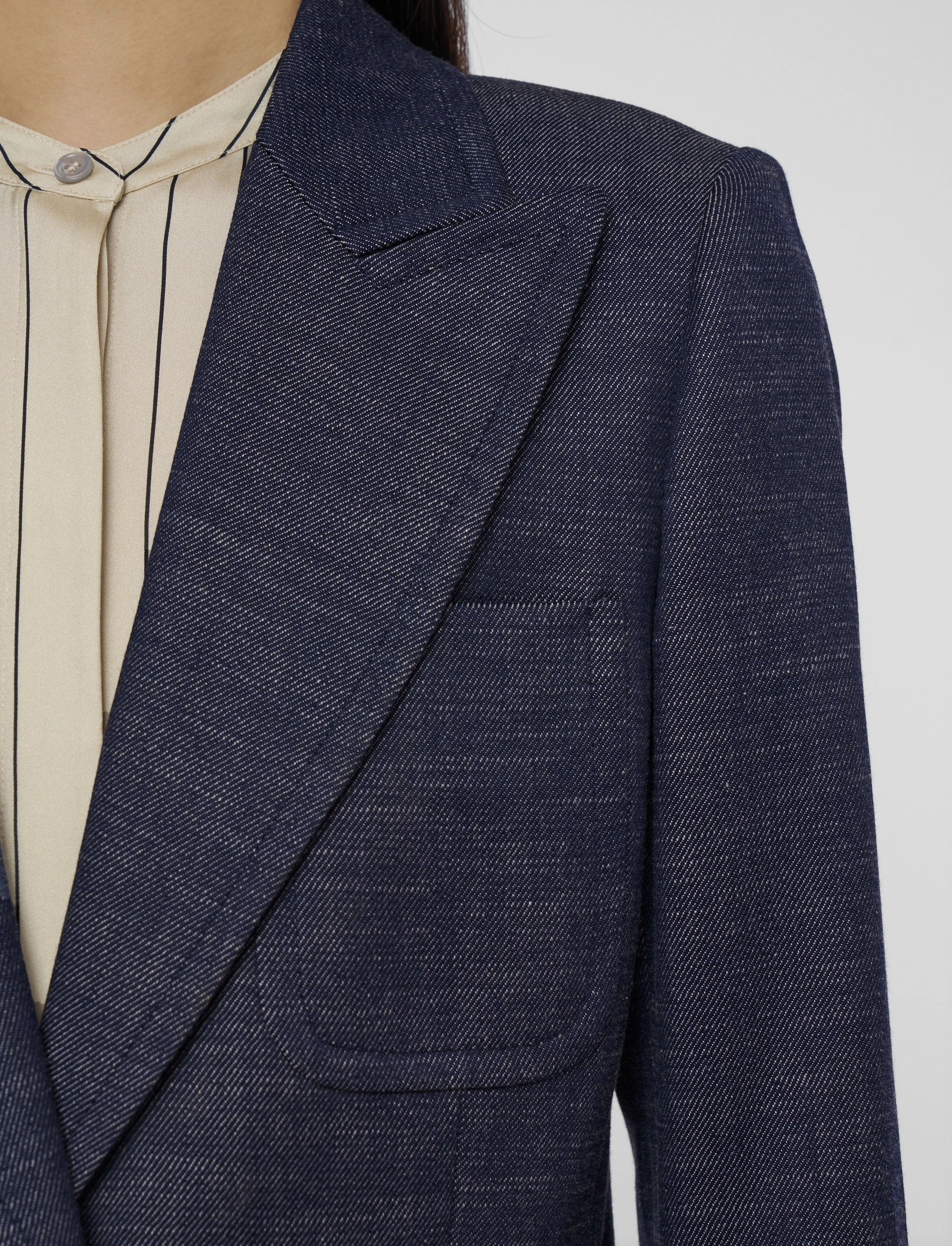 Cassini Sartorial Denim Jacket SnapFasteners Light Drape