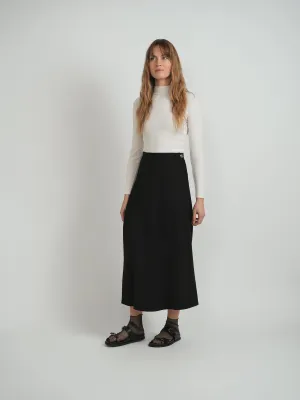 Corduroy texture Daily Favorite NYC Factory Black Skirt DW5M9185A