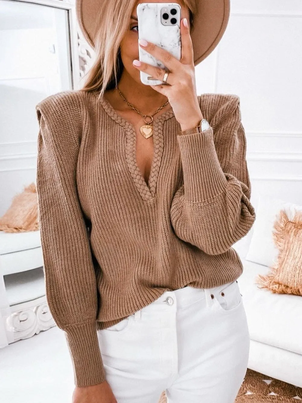 Casual Knit Sweater for Women
