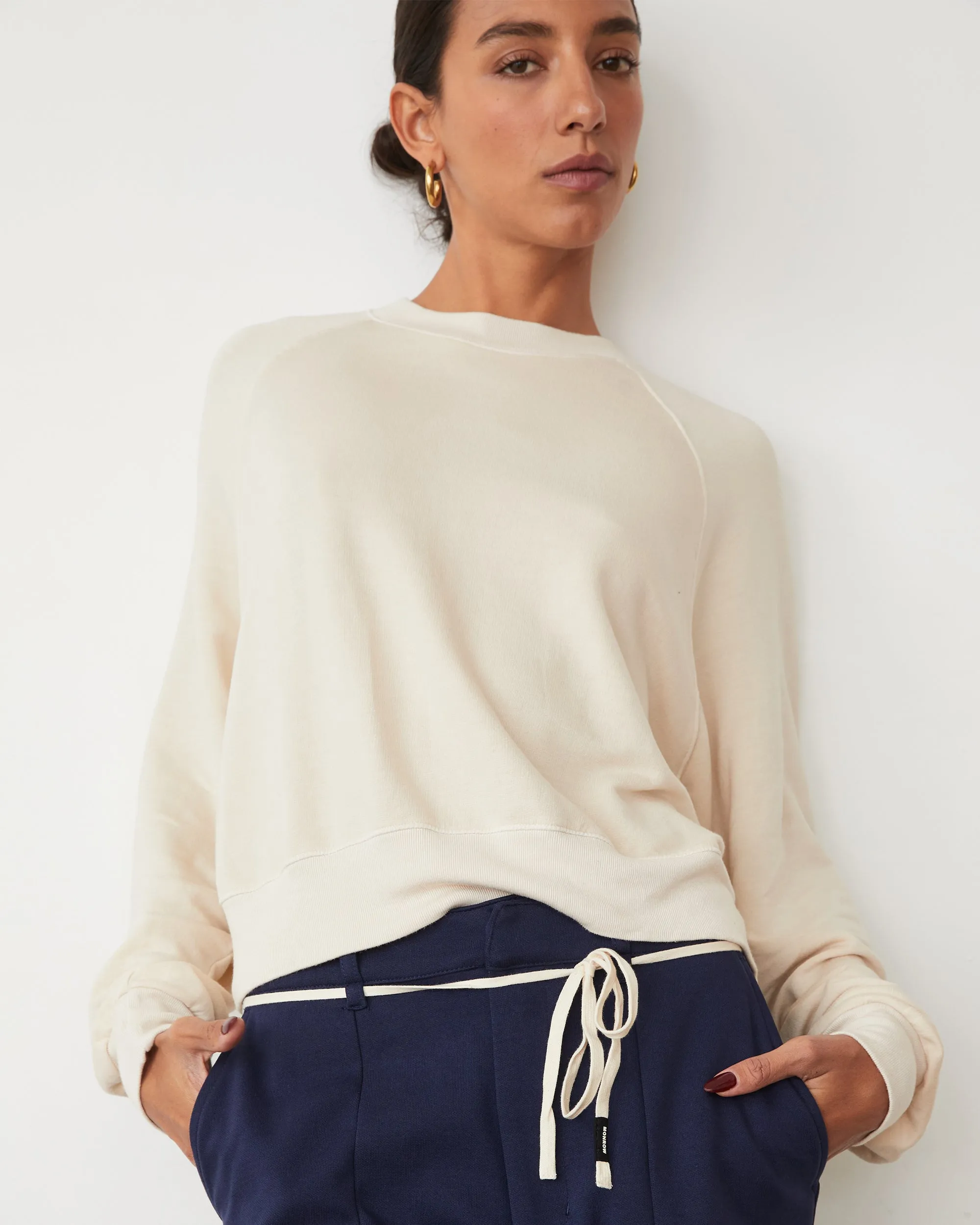 Softfleece Crop Crew Sweatshirt Evening Tone