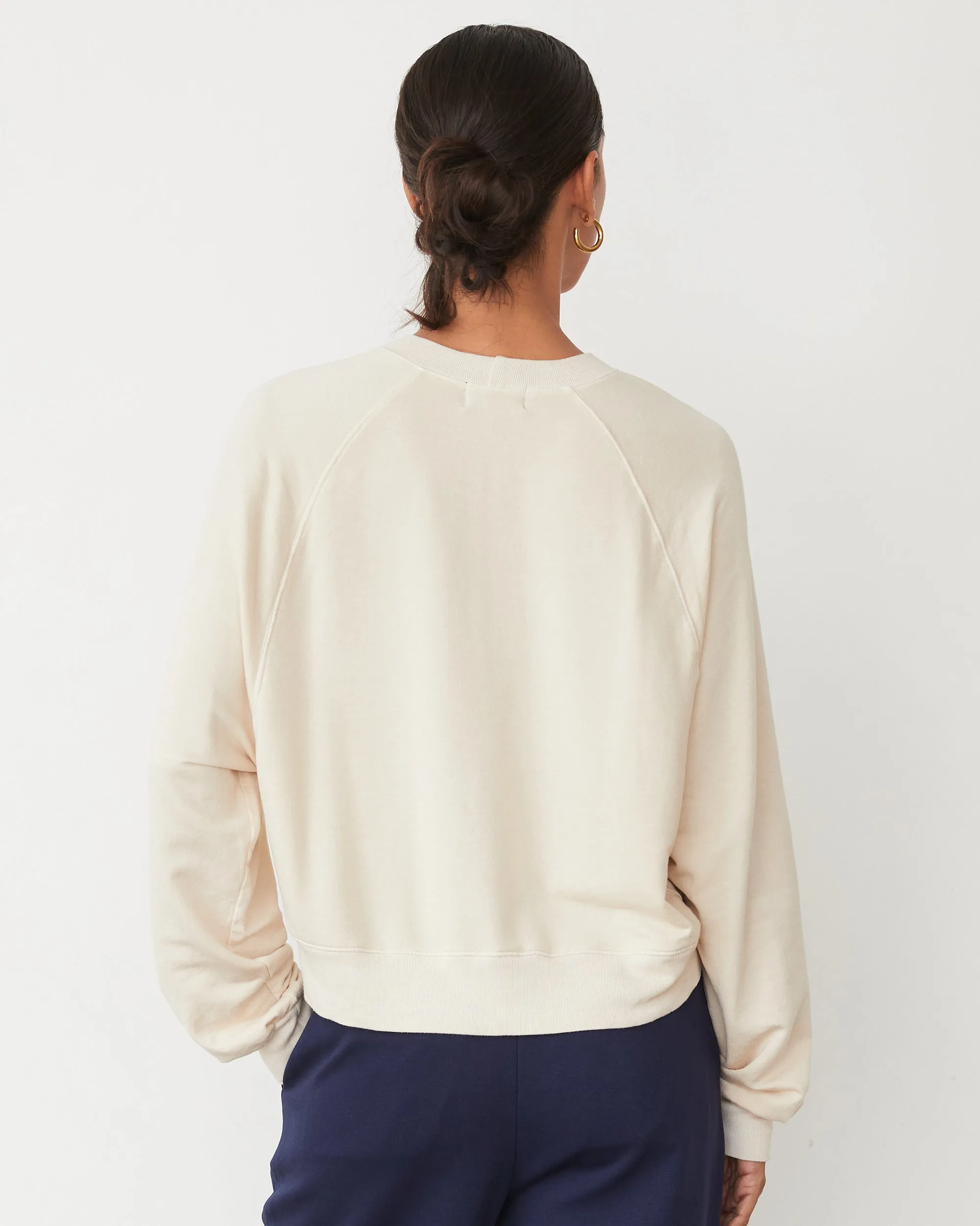 Softfleece Crop Crew Sweatshirt Dress-Up Style