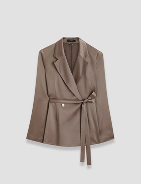 Joubert Silk Satin Jacket Lightweight Fit