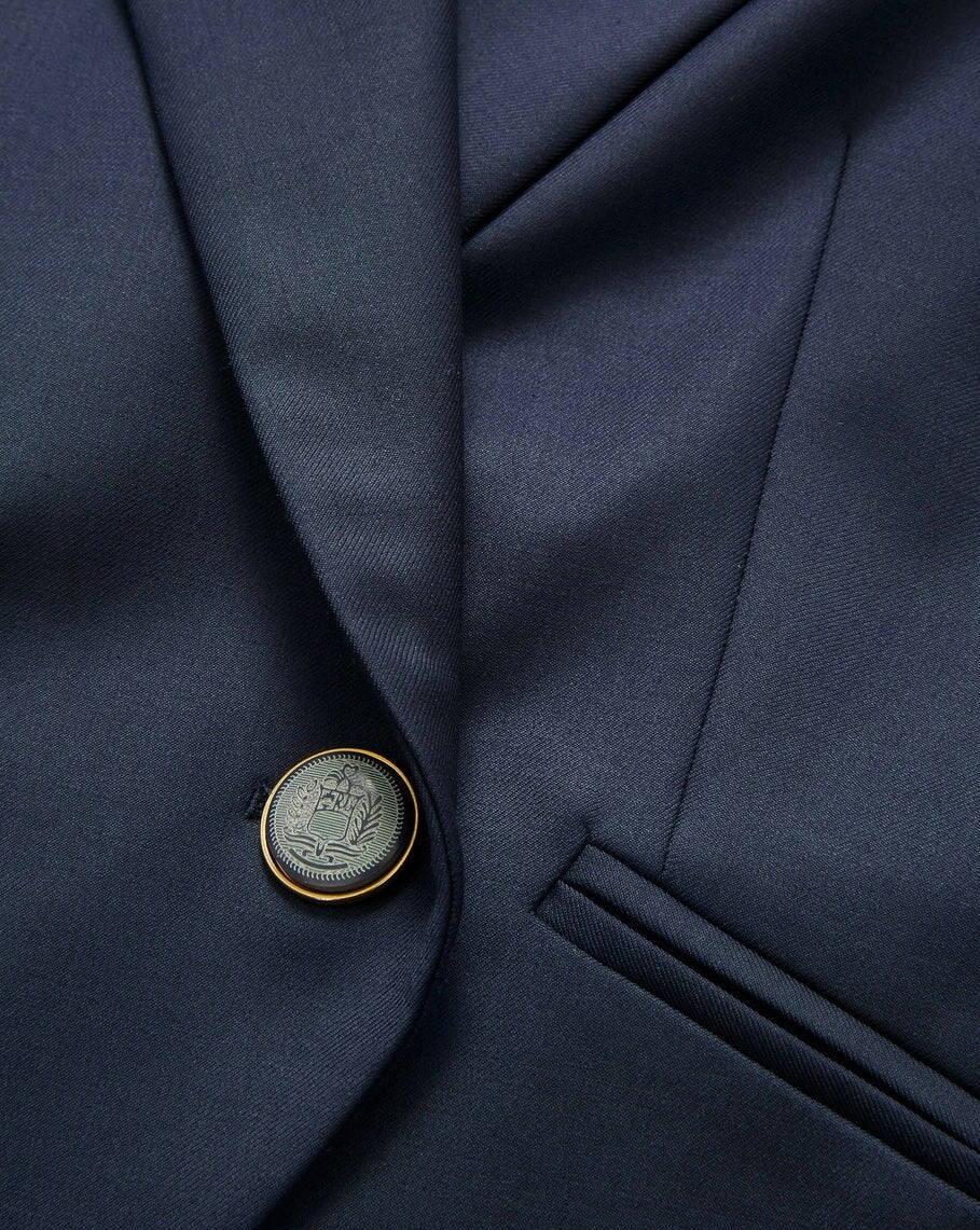Cropped Rickie Dickey Jacket Navy Perfume Fleece Lined