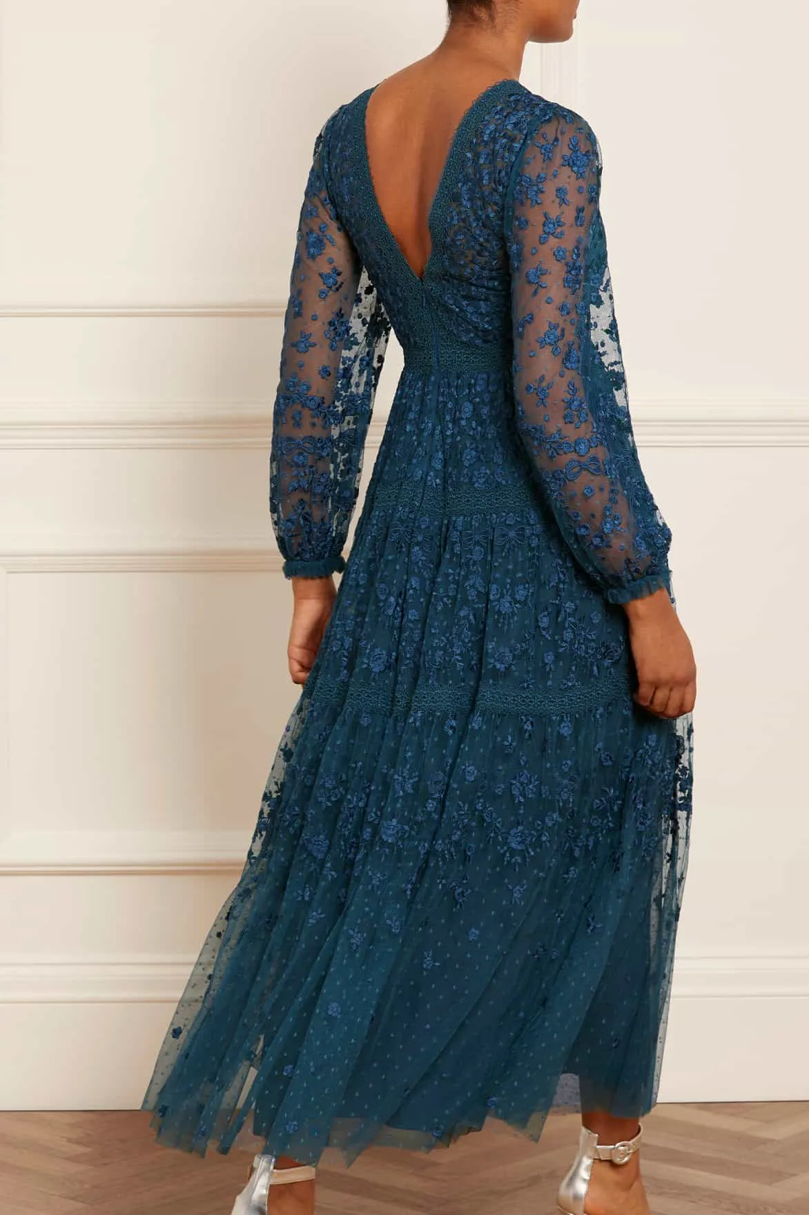 Celestia Ribbon Ankle Gown Trendy Layer