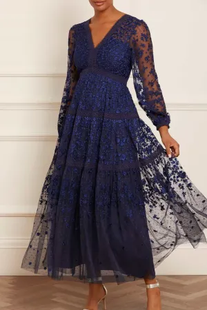 Polished Style Youth Charm Celestia Ribbon Ankle Gown
