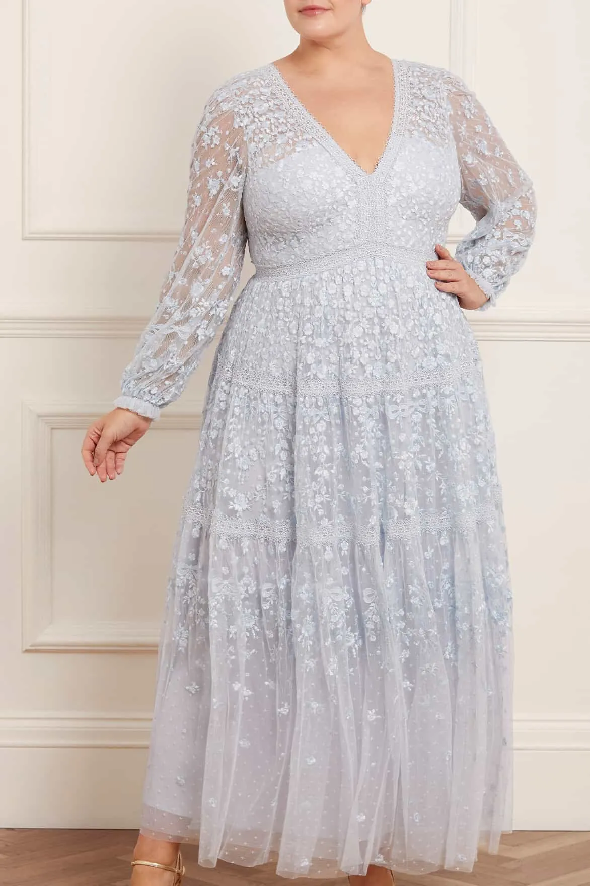 Celestia Ribbon Ankle Gown Airy Feel