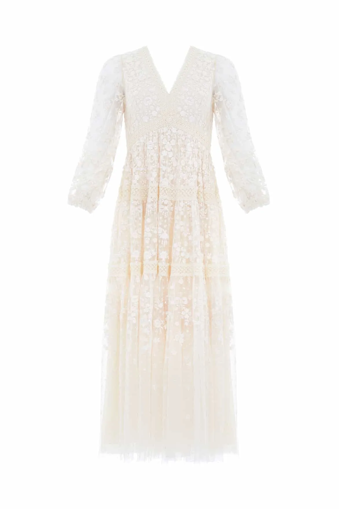 Timeless elegance Celestia Ribbon Ankle Gown
