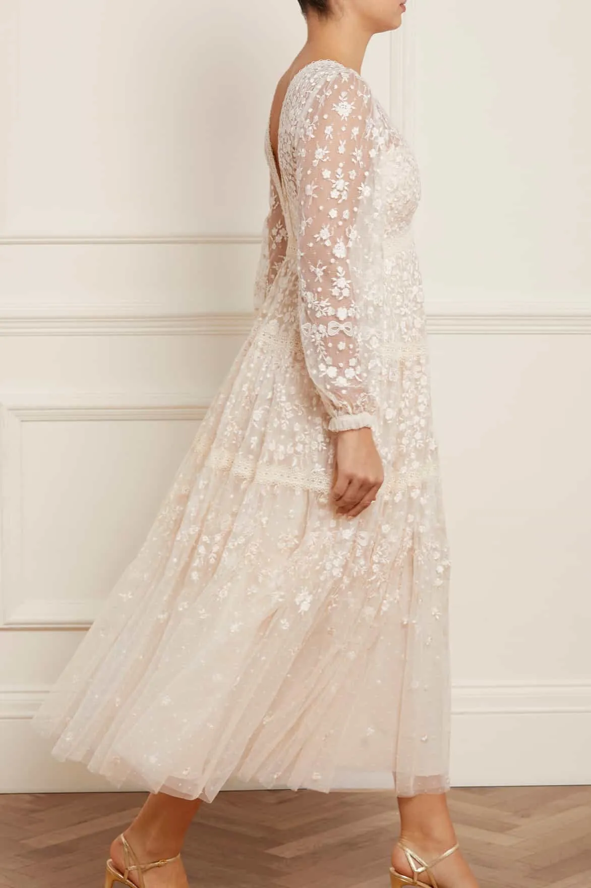 Celestia Ribbon Ankle Gown Heritage-Brand Tailored Layers