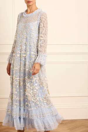 Lightweight warm-weather dress Ready Anytime Celia Long Sleeve Ankle Gown