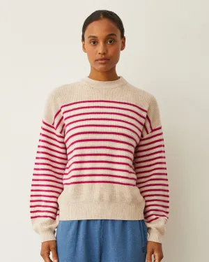 Casual Button-Down Casual Jacket Wool Cashmere Stripe Sweater