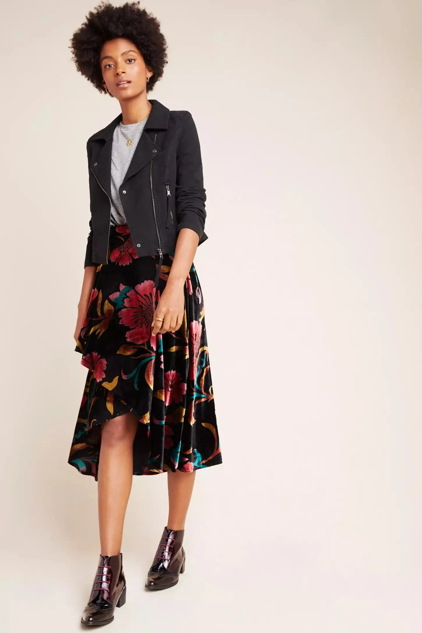 Velvet Wrap Skirt Abrasion resistant party look