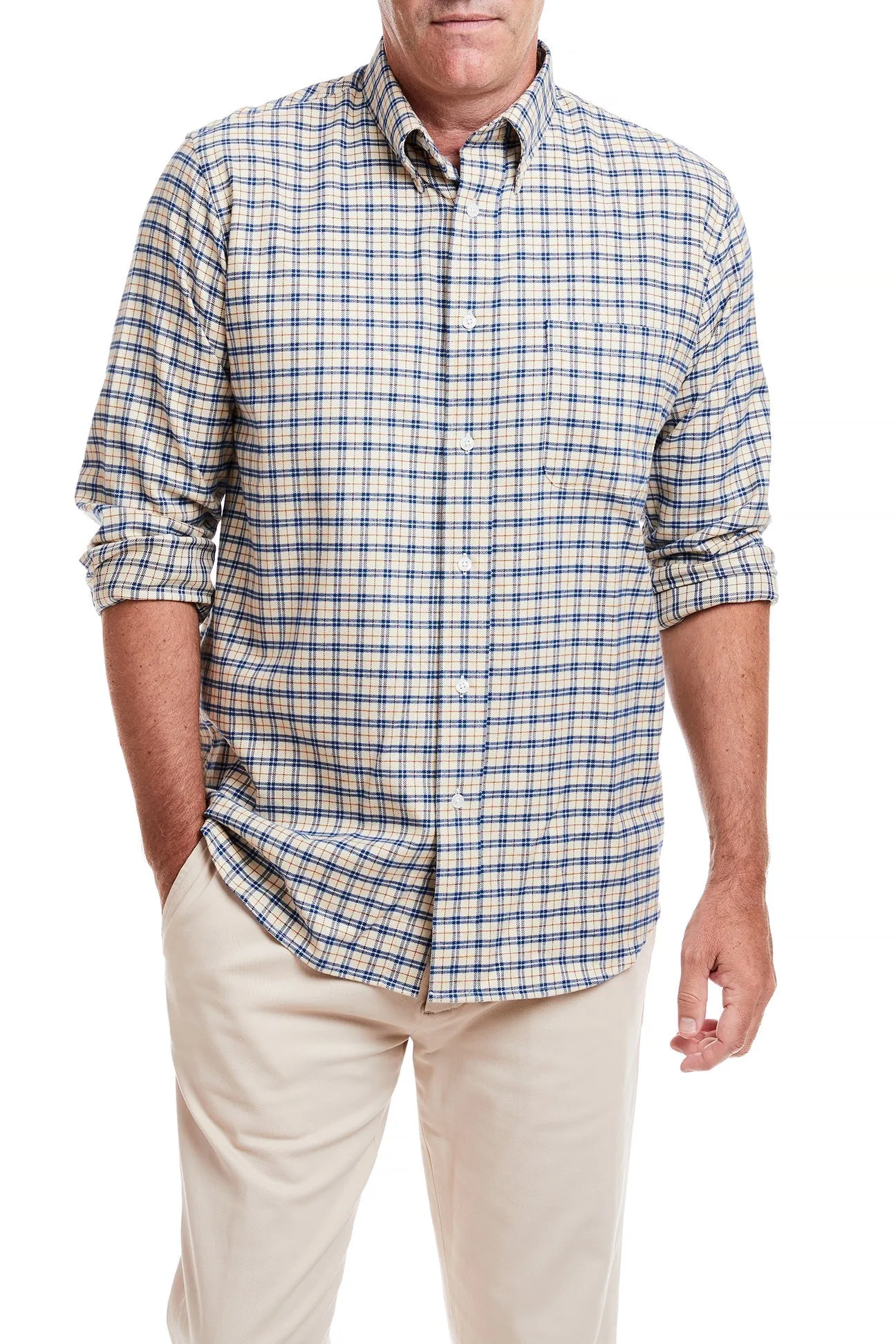 Chase Shirt Nottingham Window Pane Flexible Ribbed Cuffs
