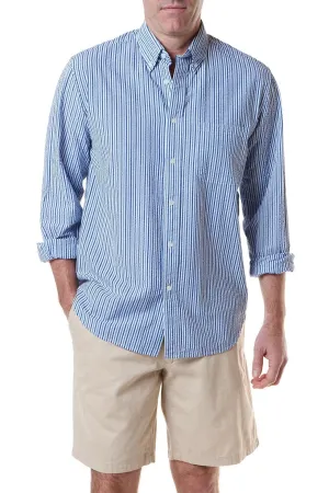 AllPurpose Design Chase Shirt Royal & Navy Seersucker