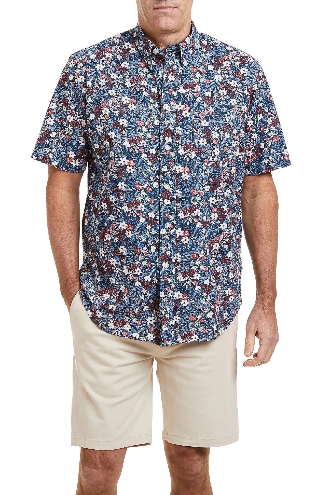 Chase Short Short Sleeve Orion Print FasteningHood
