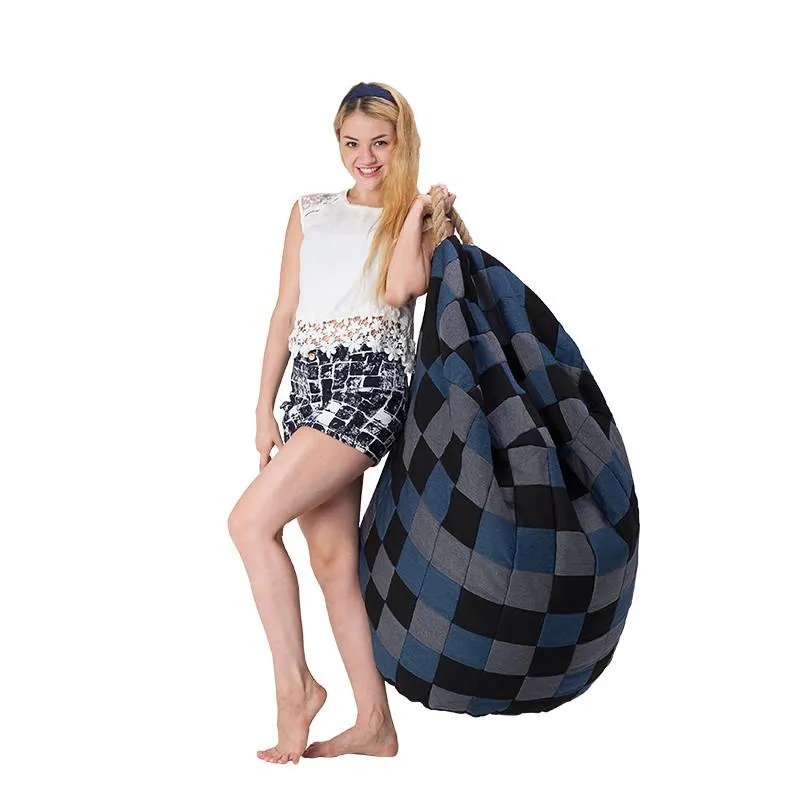 Checked Bean Bag