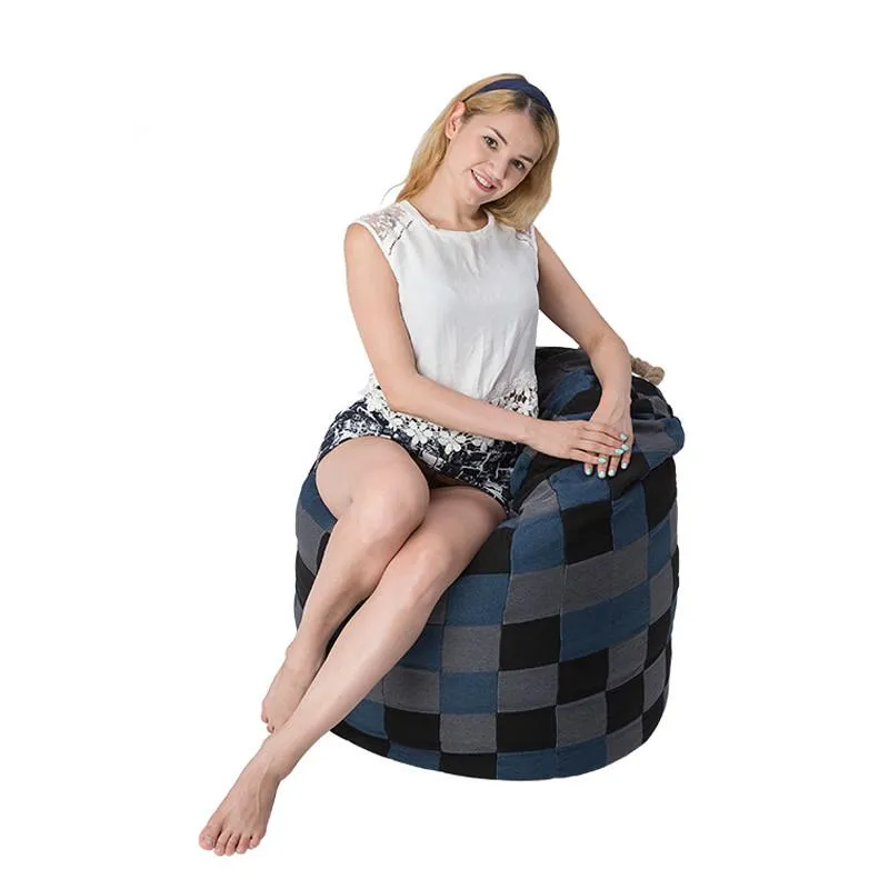 Checked Bean Bag