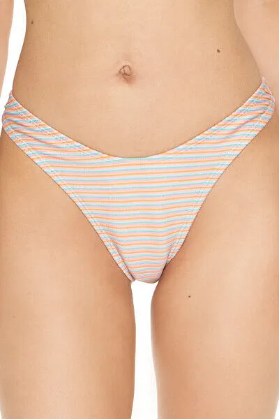 Cheeky Striped Bikini Bottoms