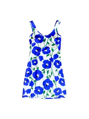 Smart and Chic Mood Flex Bali Tank Dress Pop Art Flower