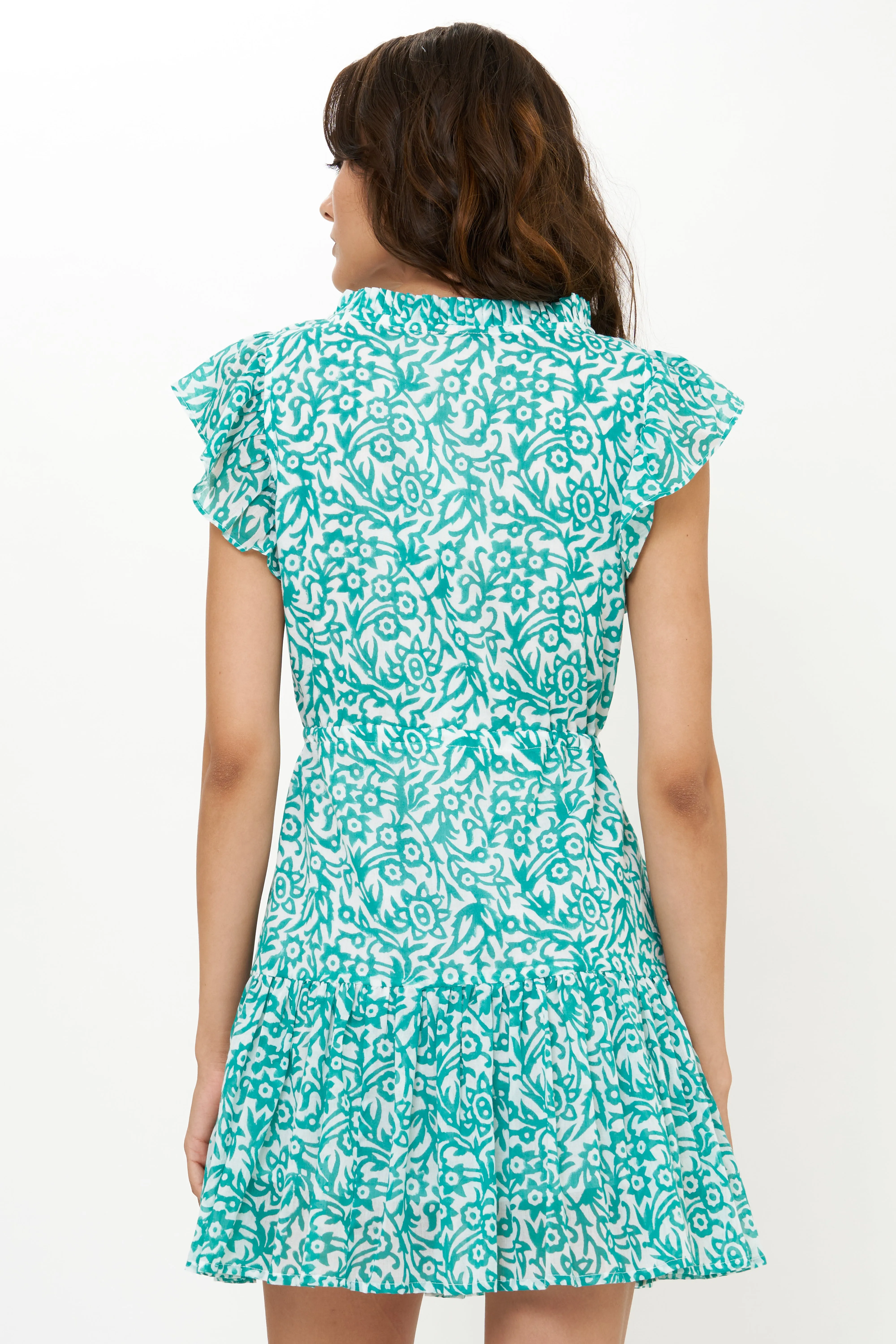 Cinched Flirty Short Cypress Jade Japan Line Sleek Design Fit