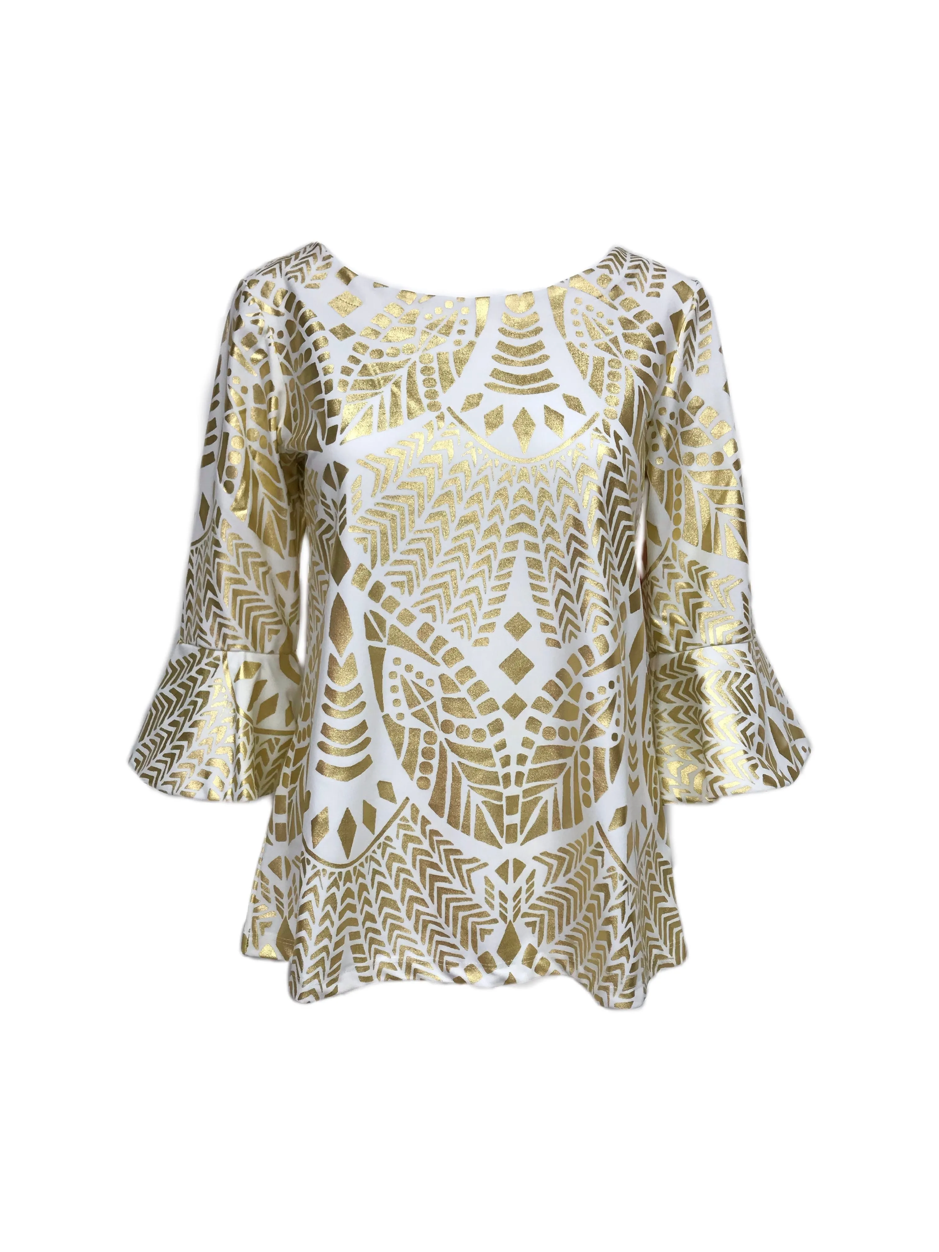 Flirty Top Gold Tribal NonChafe Lining