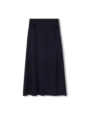 Story Navy Booker Skirt W-20239 Easy Layer Boutique Exclusive