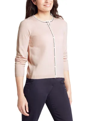 Classic Peach Soft Knit Button Down Long leeve Cardigan
