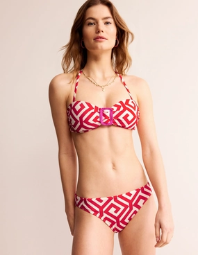 ethical fashion Classic Bikini Bottoms-Flame Scarlet, Maze