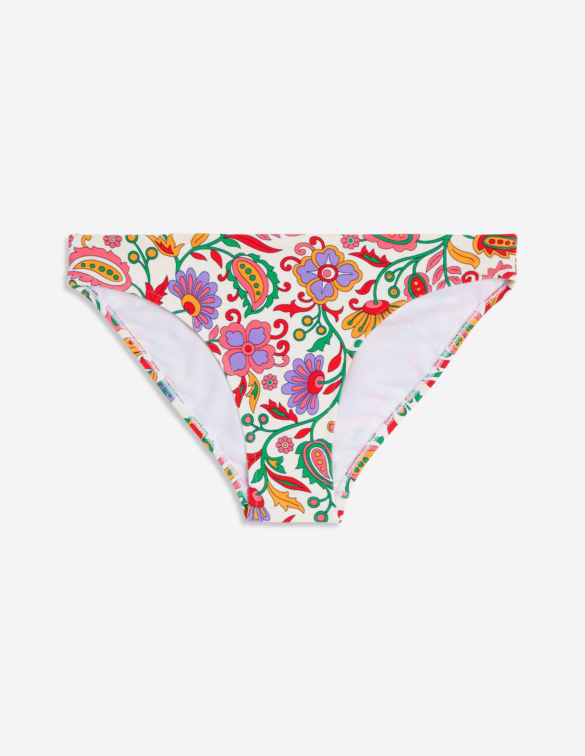 Lightweight-Feel Classic Bikini Bottoms-Multi, Oriental Paradise
