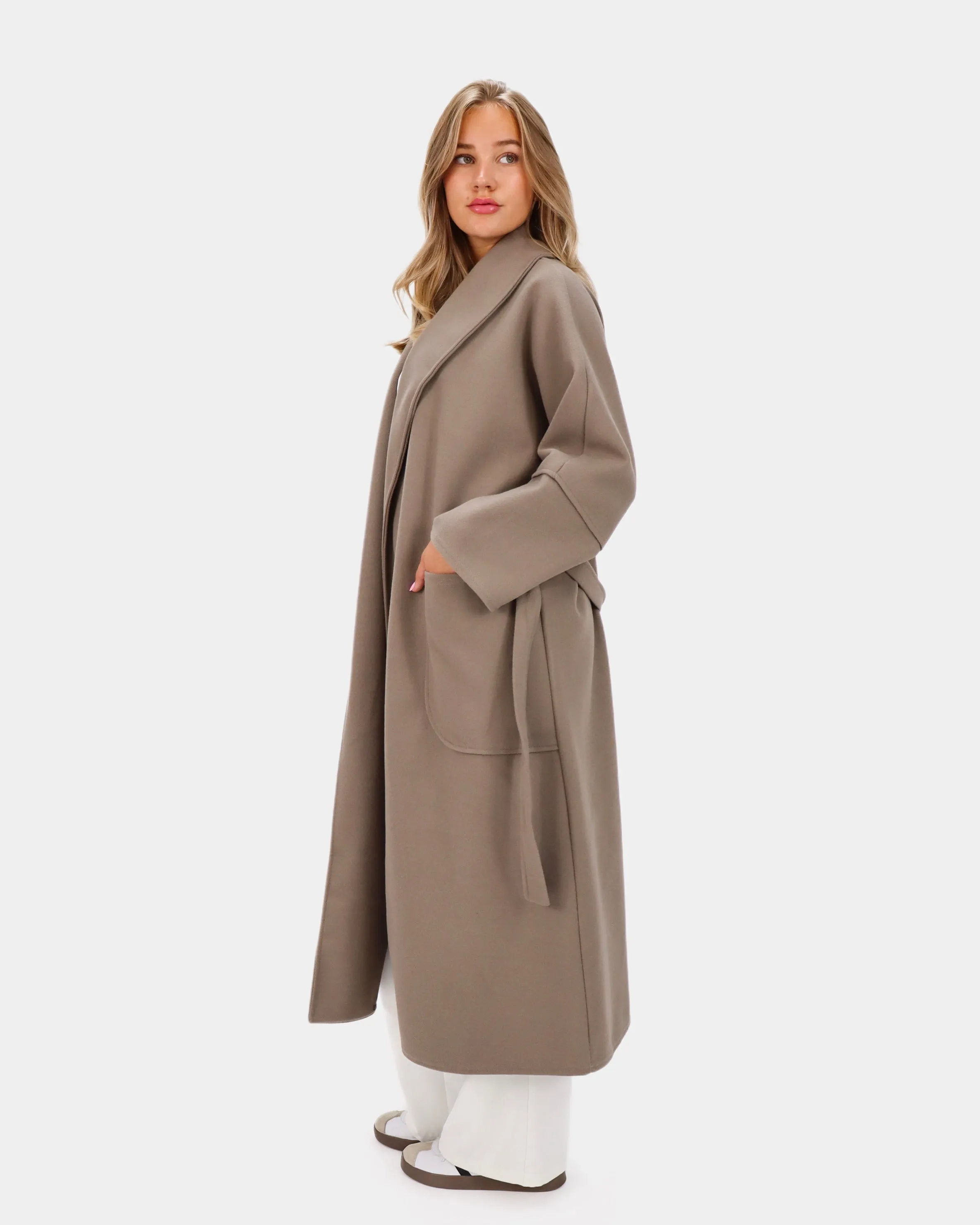 Cleo Trench Coat Taupe