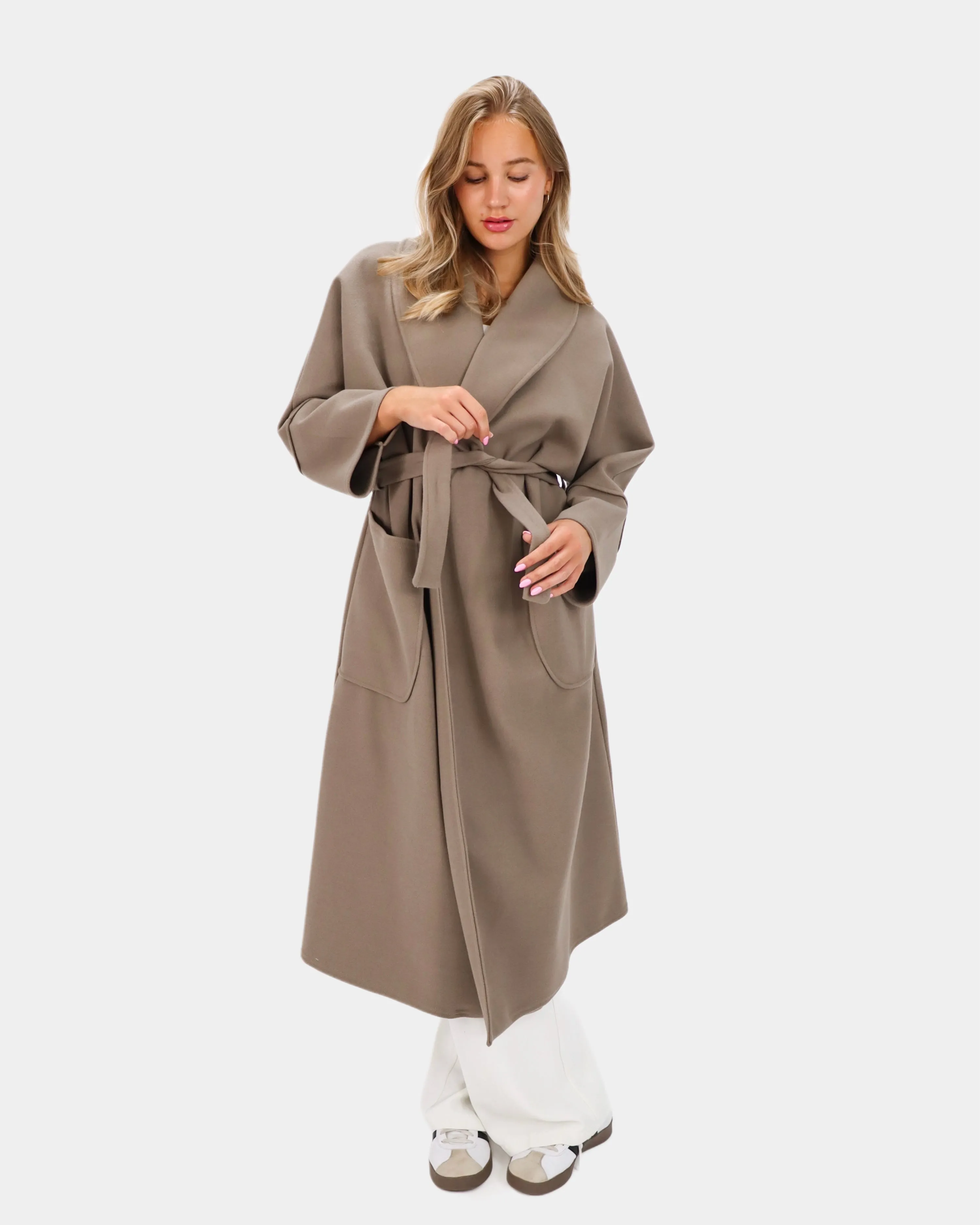 Cleo Trench Coat Taupe