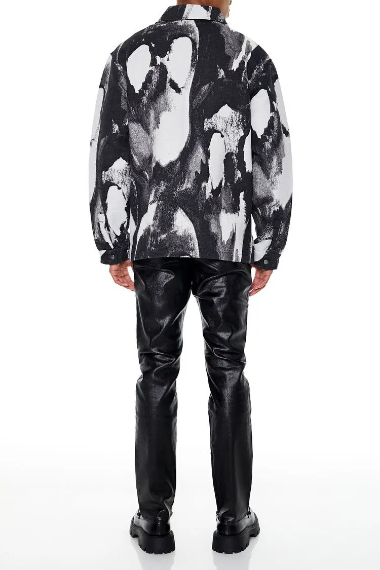 Coated Slim-Fit Jeans
