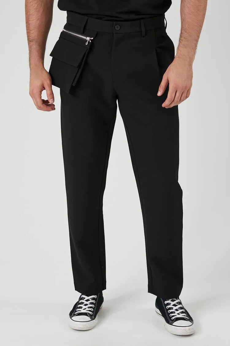 Coin Pouch Slim-Fit Pants