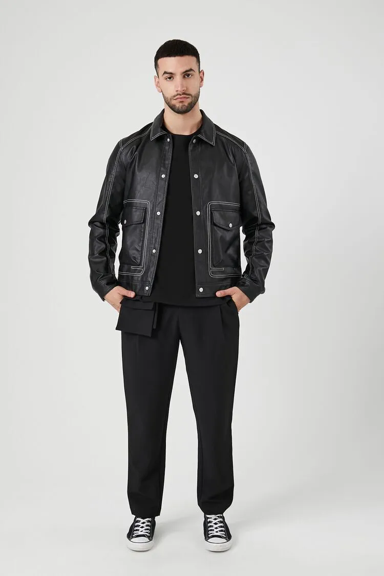 Coin Pouch Slim-Fit Pants