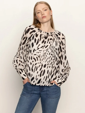 Sanctuary Wild Dreamer Blouse in Mother Leo Ribbed Hem Finish