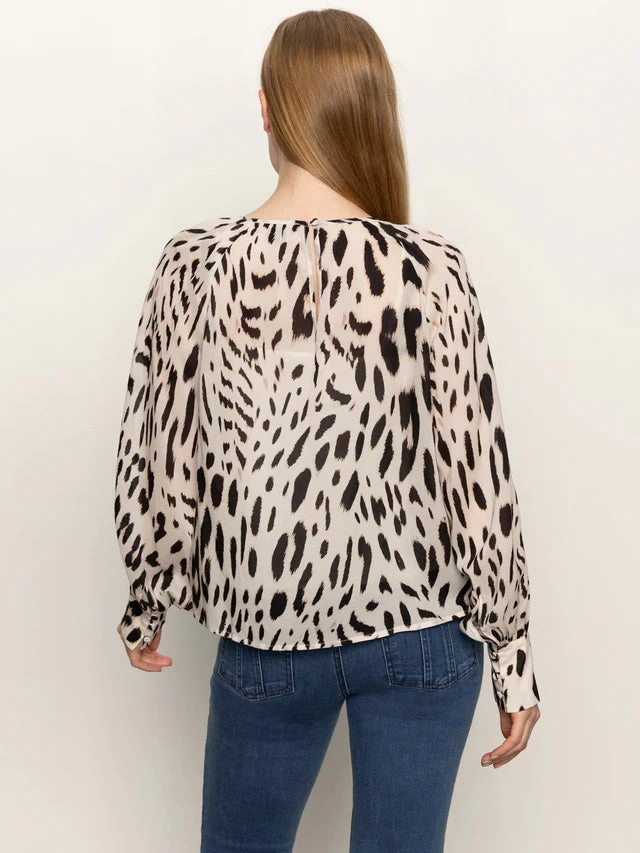 Grid Texture Fabric Sanctuary Wild Dreamer Blouse in Mother Leo
