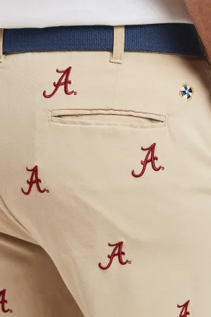 CompressionSupport Collegiate Stretch Twill Pant Khaki with Alabama