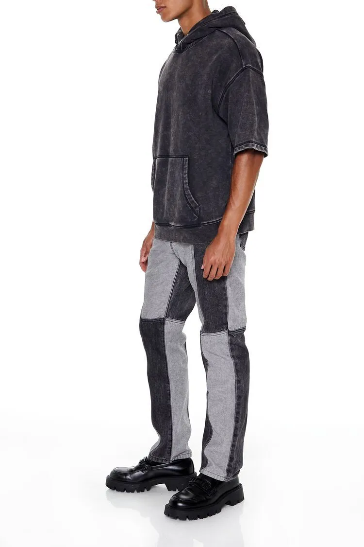 Colorblock Slim-Fit Jeans