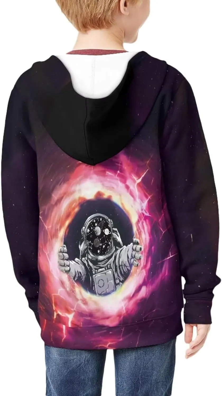 Colorful Cats Boys and Toddlers' Zip-up Hoodie Sweatshirt 6-16T Boys Girls Zip Up Hoodies Sweatshirts