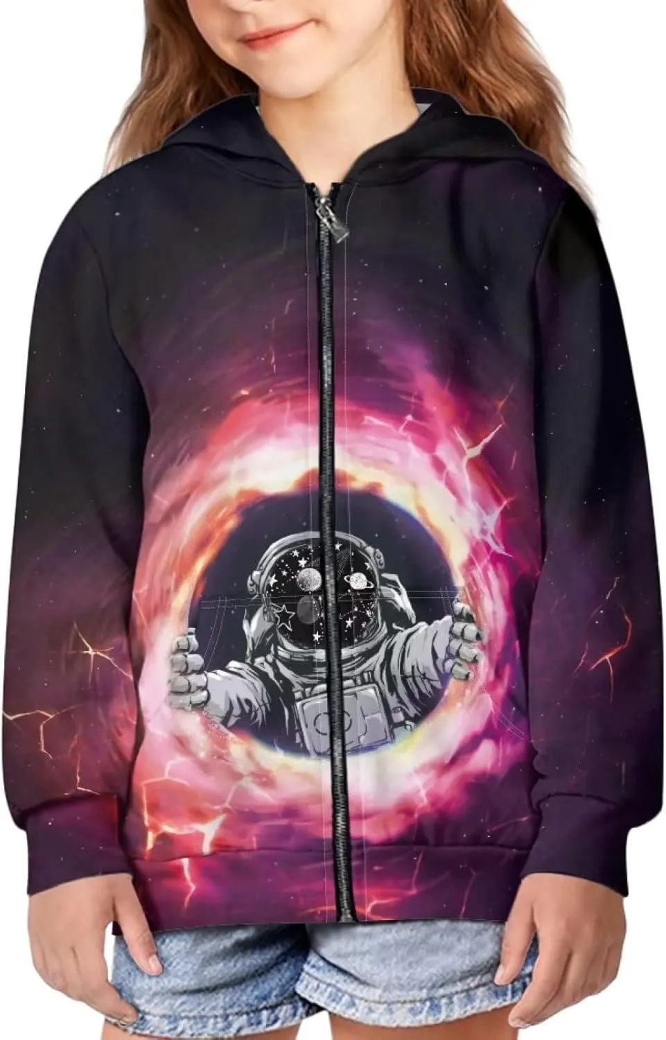 Colorful Cats Boys and Toddlers' Zip-up Hoodie Sweatshirt 6-16T Boys Girls Zip Up Hoodies Sweatshirts